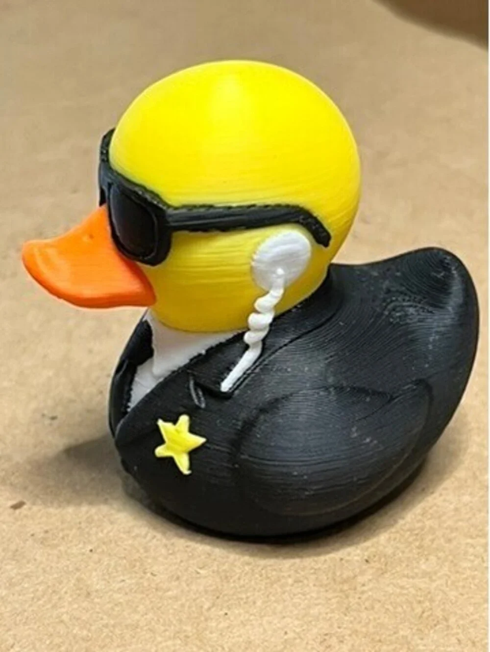Secret Service Duck - Ready to keep watch over a JEEP or Desk near you!